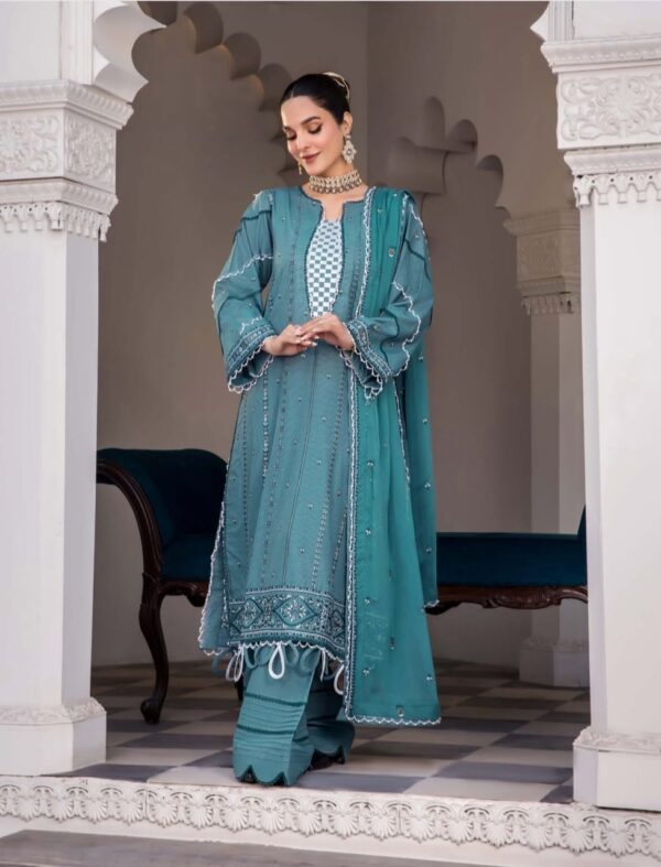SAFWA Meryl Embroidered Masuri